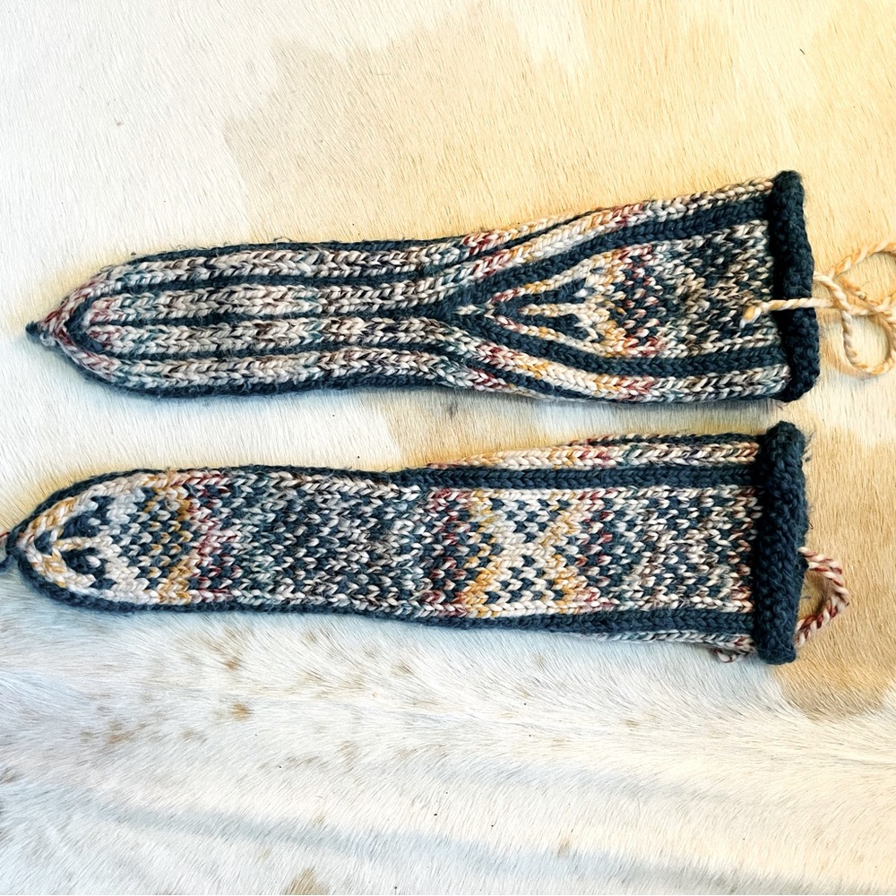 Tribal Wool Slipper Socks